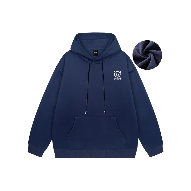 Emoji Hooded Pullover Sweatshirt Unisex-12