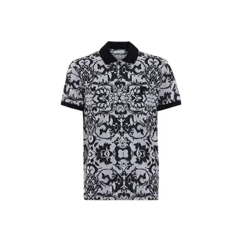 VERSACE Polo Shirts Men Black