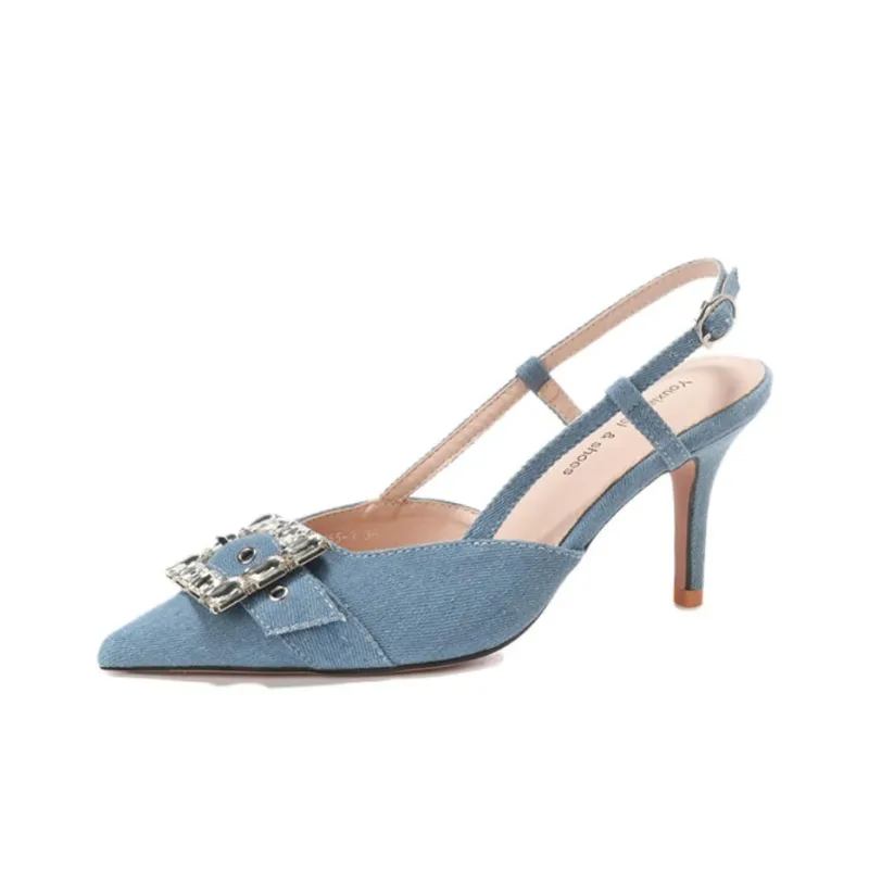 Than Than Me Slim Heel High Heels Women's-0