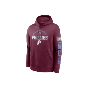 Nike Philadelphia Phillies Cooperstown Splitter Club Sweatshirt Men's Chestnut