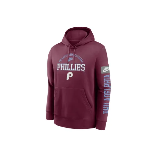 Nike Philadelphia Phillies Cooperstown Splitter Club Sweatshirt Men's Chestnut