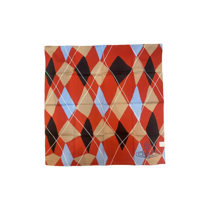 Vivienne Westwood Cotton Silk Scarves Unisex Red-1