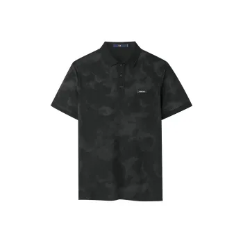 HLA Polo Shirt Men's Black Pattern 32