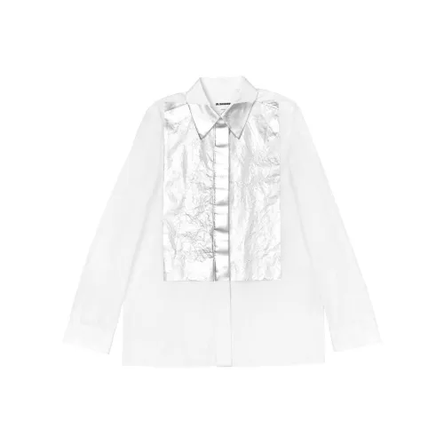 JIL SANDER Silver Seat Opening Limited Shirts Unisex White