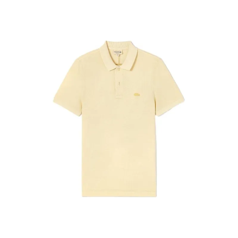 LACOSTE Polo Shirts Men Beige Yellow-0