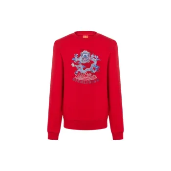 Biyin Leufen Sweatshirt Men's Red