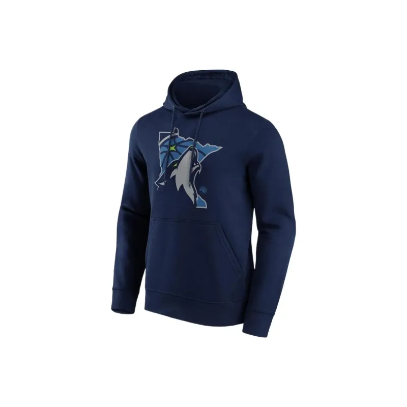 NBA Fanatics Minnesota Timberwolves Iconic Hometown Graphic Hoodie Sweatshirt Men's Dark Blue-0