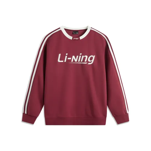 LiNing Sports Life Collection Sweatshirt Unisex Bicycle Red