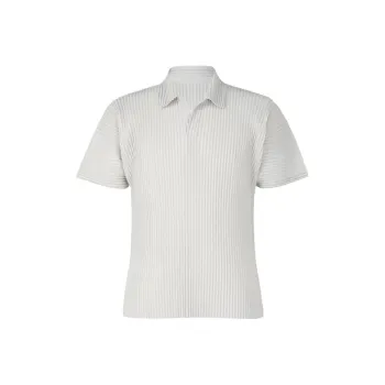 ISSEY MIYAKE Pleated Polo Shirt