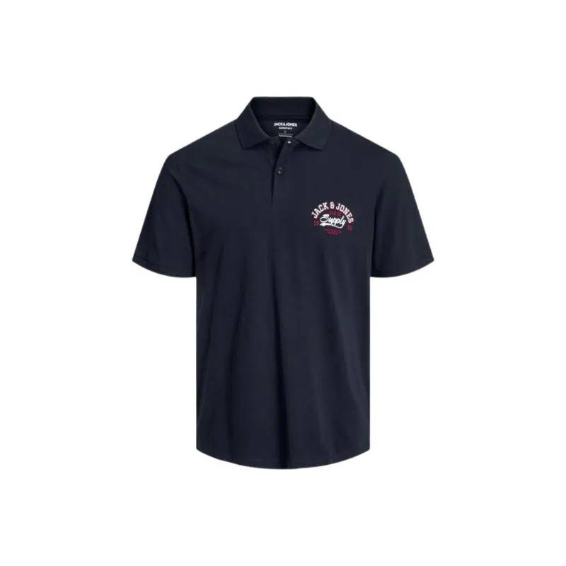 JACK JONES· Polo Shirt Men's Marine Blue-0