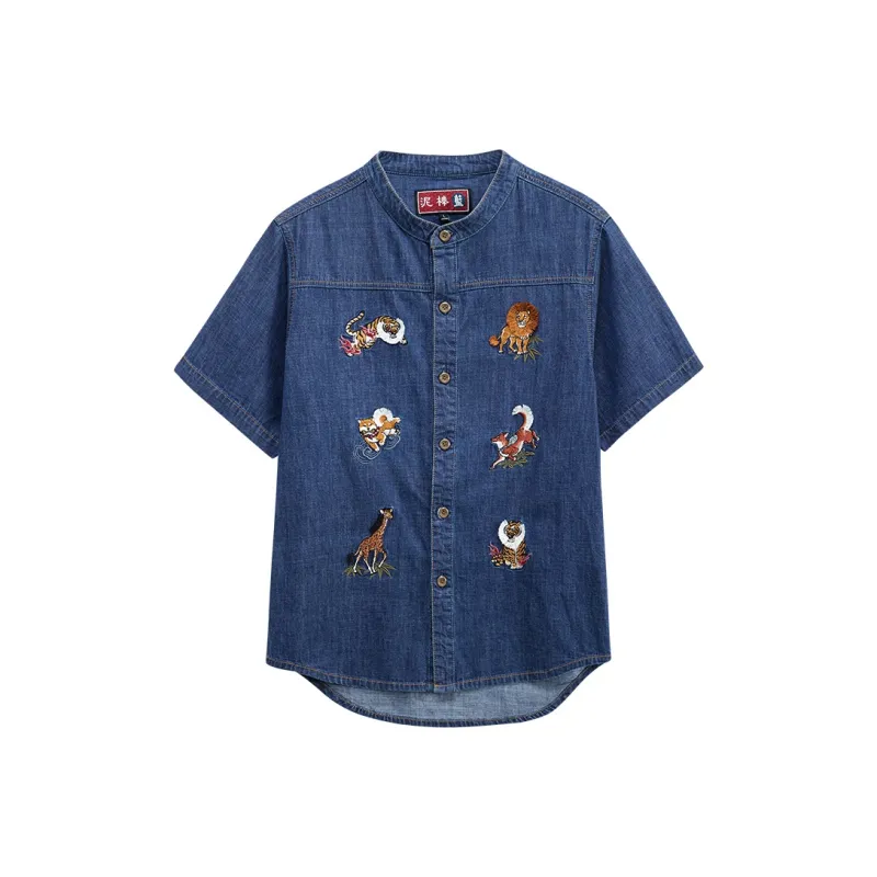 ONIARAI Shirt Unisex Denim Blue-0