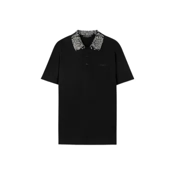 VERSACE Polo Shirts Men Black