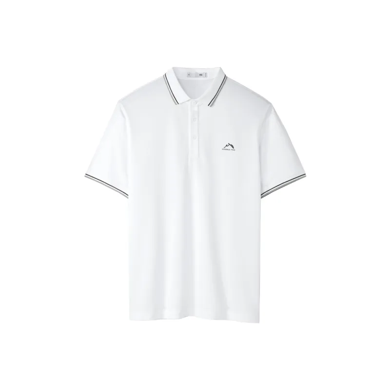HLA The Mountain Is Not In The High Series Short Sleeved Polo Shirt Men's-9
