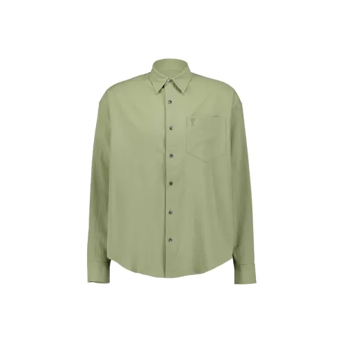 AMIPARIS Ami De Coeur Sage Boxy Shirt Shirt Men's Sage Green