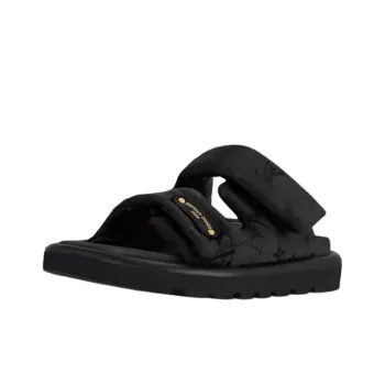 LOUIS VUITTON Pool Pillow Comfort Slide Slippers Women's Black