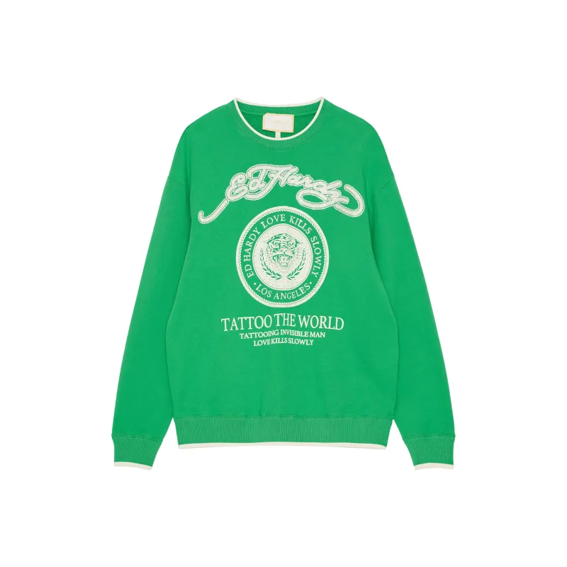 Ed Hardy Sweatshirts Men Green-0