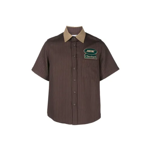 RHUDE Twill Stripe Mechanic Shirt