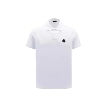 Moncler SS22 Polo Shirts Men Optical White