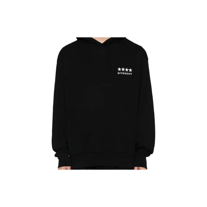 Givenchy Logo Embroidered Drawstring Hoodie-5