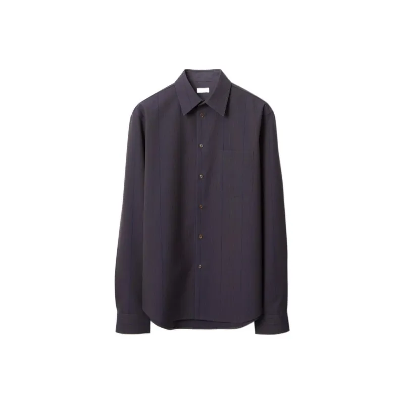 Burberry Striped Wool Shirt-0