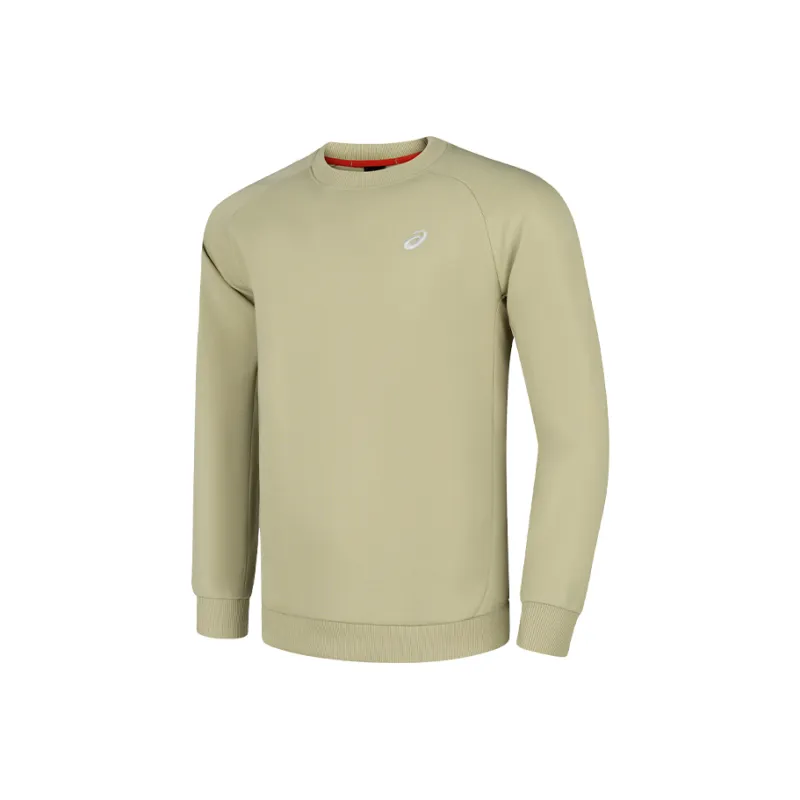 Asics Men Running Sweatshirt Men's Khaki-0