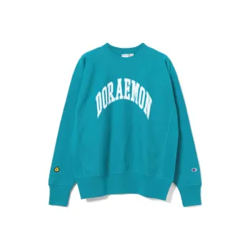 Beams X Doraemon X Champion Sweatshirts Unisex Blue