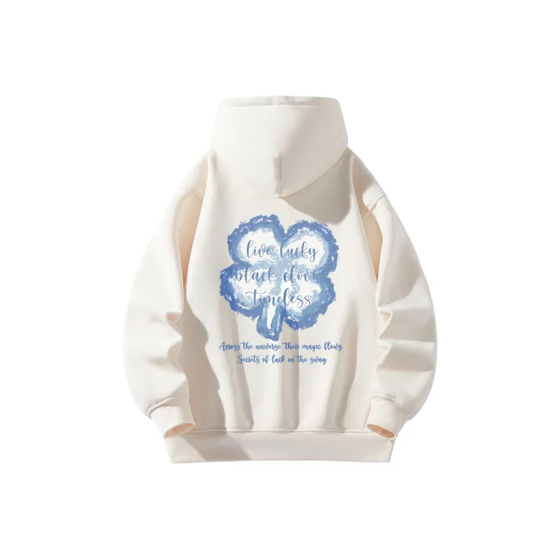 BLACK CLOVER Hooded Pullover Sweatshirt Unisex-4