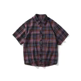 Red Checkered Short-Sleeved