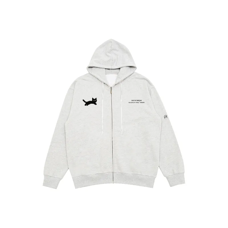 Black Cat Pixel Sweatshirt Unisex-4