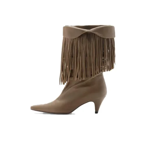 MANGO Ankle Boots 4cm Women's Brown