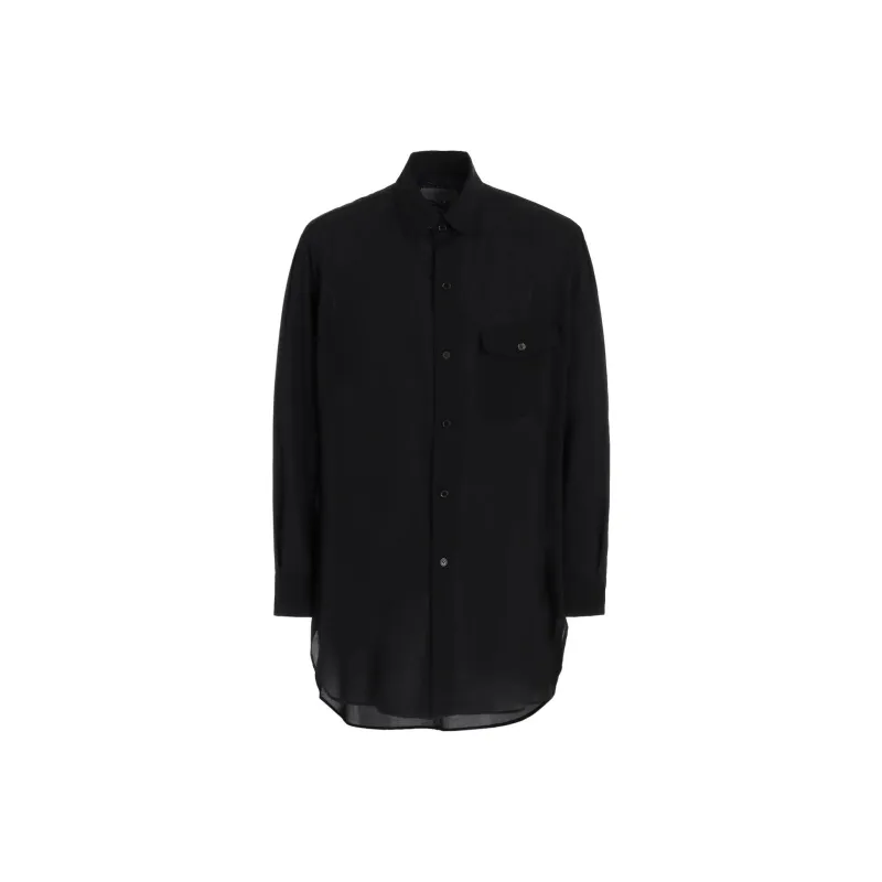Yohji Yamamoto Triple Collar Blouse-0