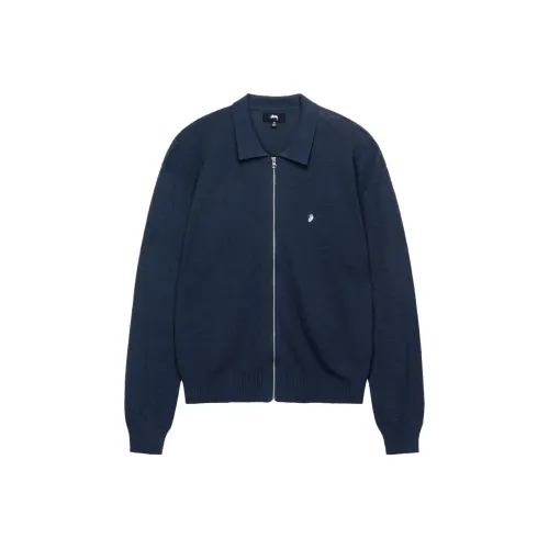 Stussy Light Weight Long Sleeve Zip Polo