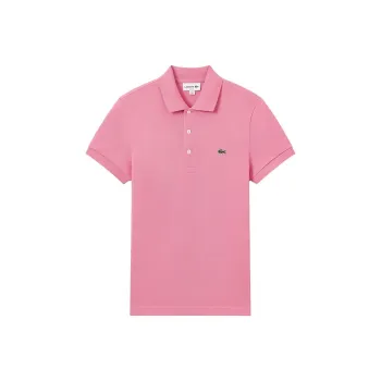 LACOSTE Polo Shirt Men's Rose Red