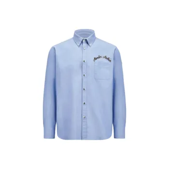 Moncler Embroidered Logo Oxford Shirt