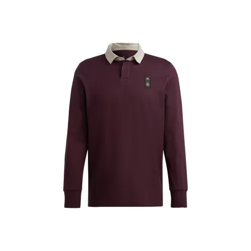 Adidas Polo Shirt Men's Dark Reddish Purple