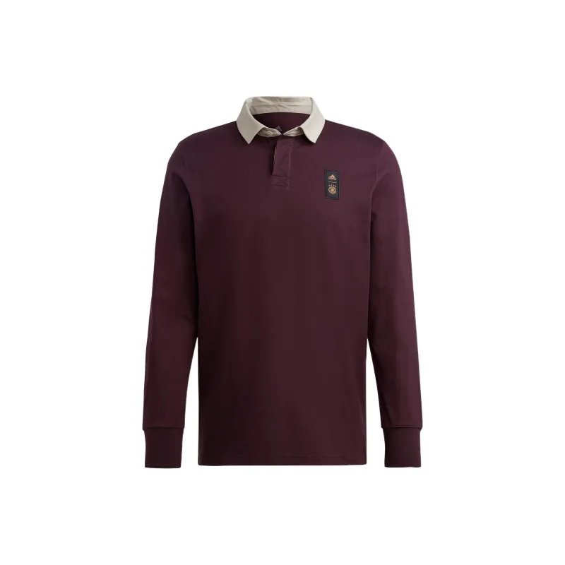 Adidas Polo Shirt Men's Dark Reddish Purple-0