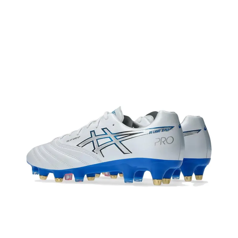 Asics DS LIGHT X FLY PRO 3 Anti Slip Wear Resistant Soccer Shoes Men's White Blue-3