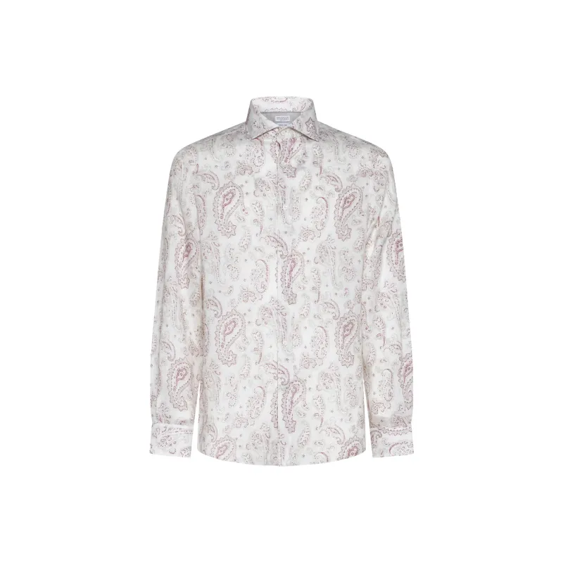 Brunello Cucinelli Paisley print Linen Shirt-0