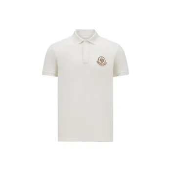 Moncler Year Of The Snake patch Cotton Polo Shirt