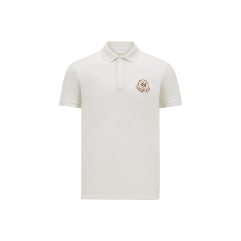 Moncler Year Of The Snake patch Cotton Polo Shirt-0
