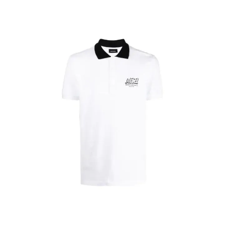 DIESEL Polo Shirts Men White-0
