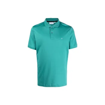 Calvin Klein Polo Shirts Men Aqua Blue