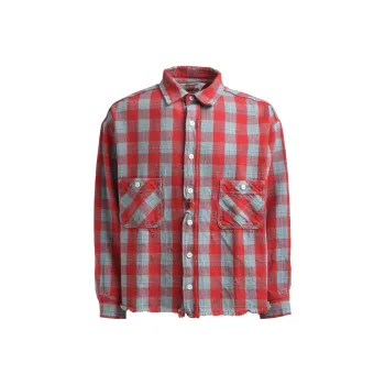 SAINT Mxxxxxx Checked Cotton Shirt