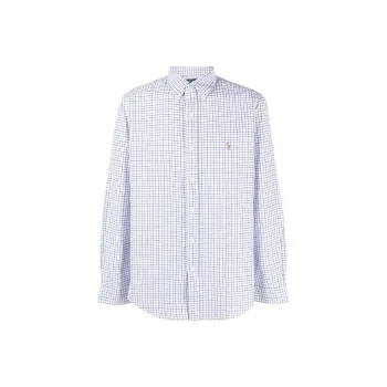 Polo Ralph Lauren Grid pattern Logo embroidered Cotton Shirt