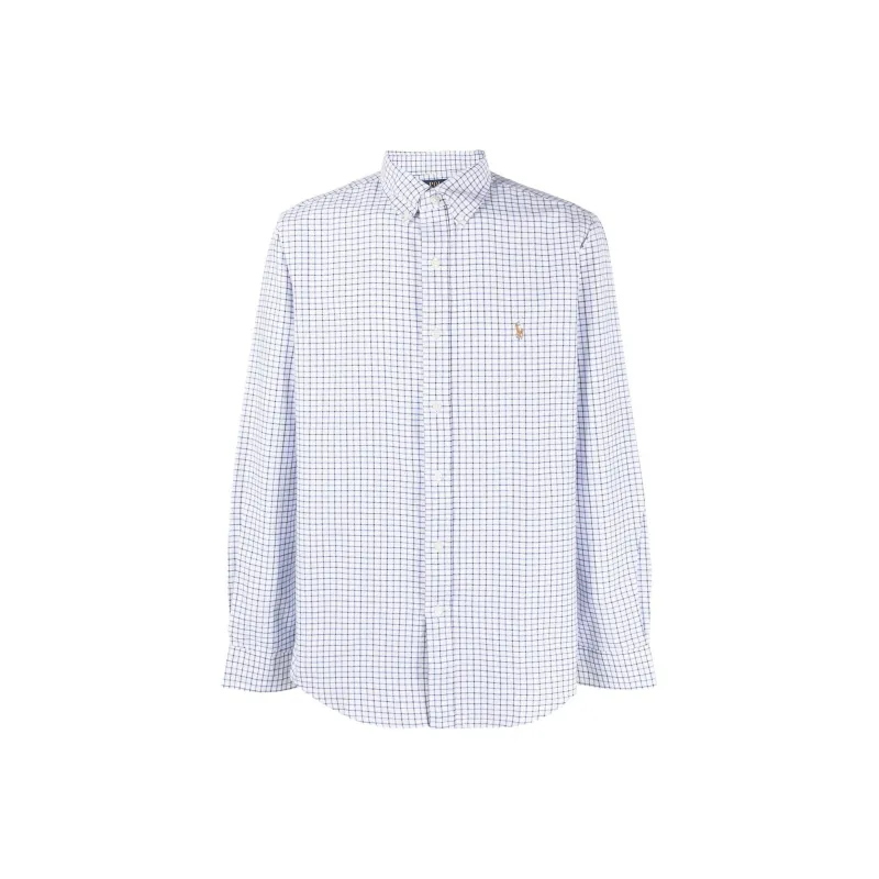 Polo Ralph Lauren Grid pattern Logo embroidered Cotton Shirt-0