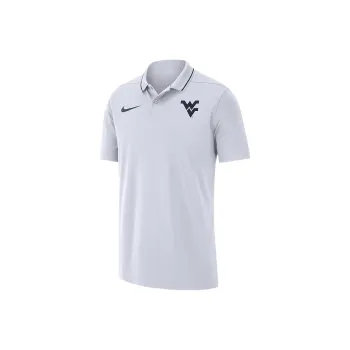 Nike West Virginia Men's Nike Dri FIT College Coaches Polo