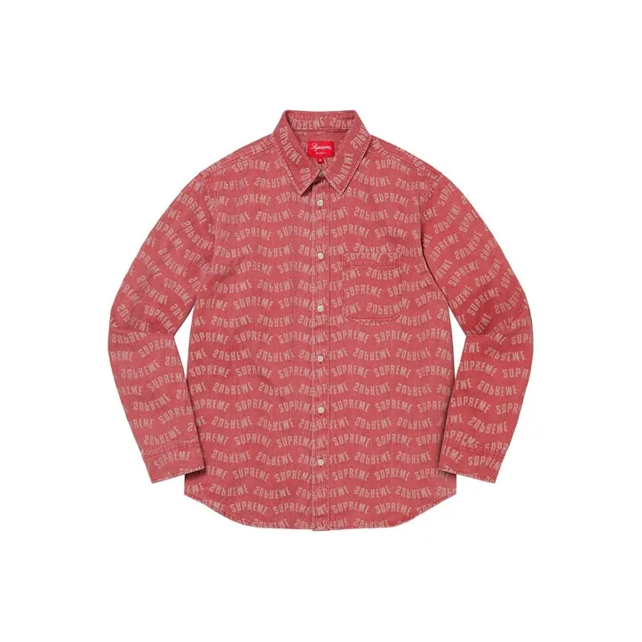 Supreme Arc Jacquard Denim Shirt-2