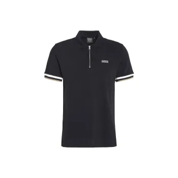 BARBOUR SS24 Polo Shirt Men's Black
