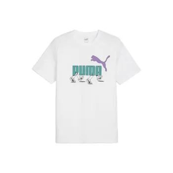 PUMA GRAPHICS SS25 T Shirt Men's White