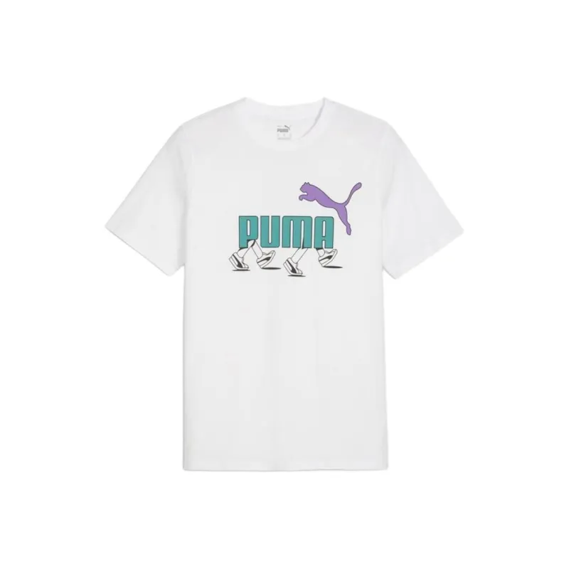 PUMA GRAPHICS SS25 T Shirt Men's White-0